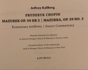 Chopin faksymile nut