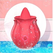 Wibrator Stymulator Łechtaczki Róża z Języczkiem do Super Silnych Pieszczot