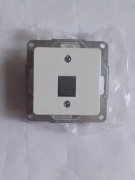 Płytka 1xKeyston  prosta  z bocznymi pazurkami Hager Polo Optima - Nowe