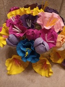 Kwiaty do palmy z krepiny i bibuły !!!