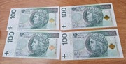 Banknoty obiegowe 100zl  kolejne numery
