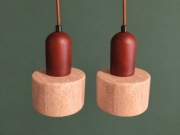 ZESTAW 2 szt. Kinkiet loft trawertyn/beton | Nowe | Styl Boho Industrial