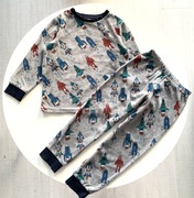 C&A Zimowa PIŻAMA 116 Ciepła welurowa bawełniana chłopięca na zimę IDEAŁ