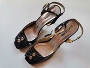 DIVA DONNA - Sandały na szpilce rozm. 40