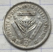 #3115 RPA 3 pensy 1934  srebro 