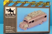 Black Dog 1/72 Opel 3.6-47 Omnibus Stabwagen accessories set for Roden