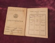 Legitymacja Liga Morska 1949r. Białystok. 