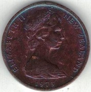 Nowa Zelandia 1 cent 1973 - 17,5 mm nr 2 patyna!