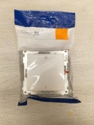 Simon 55 aluminium mat włącznik dwubiegunowy