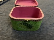 Drewniane pudełko na biżuterię rękodzieło szkatułka