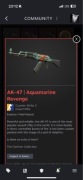 Ak-47 odwet akwamaryny skin csgo