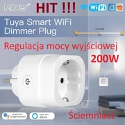 Inteligentne gniazdko WiFi ściemniacz regulacja mocy 200W 230VAC