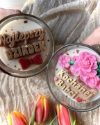 Zestaw dwóch Świec Sojowych Prezent na Dzień Babci i Dziadka 2x300 g