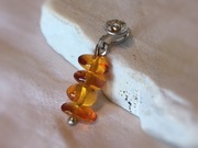 Srebrny wisiorek z bursztynem - Bursztyn art.jewellery