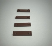 Lego NOWE Płytka 1x4 brązowa Brown 41740 1 szt