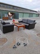 SOFA z FOTELEM i ŁAWĄ