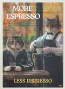 Plakat kot espresso depresso