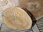 ORZECH CZARNY Amerykański 41/36/8 cm Wysuszony Blat Plaster Drewna Stolik