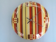 Zegar ścienny szklany Stripey okrągły Nextime Projektant Debora Jedwab