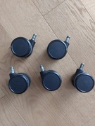 Duże kółka do fotela biurowego 5 szt. fi65