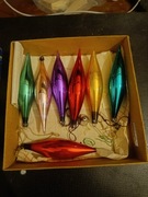 Szklane bombki sople PRL rok 1976r