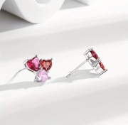 Kolczyki serca sztyft nowe