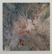 Abstrakcyjny obraz ręcznie malowany.