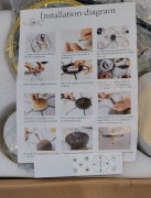 Nowa Lampa Sufitowa LED 6 Ringów Złota + Pilot + App | Inteligentna