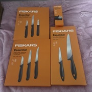 Noże Fiskars 3 zestawy+ ostrzałka