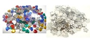 KOLOROWE DIAMENCIKI OCZKA SERDUSZKA KWIATKI komplet 390szt (K051)