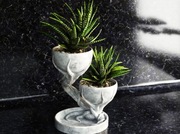 Doniczka na podwójny kwiat