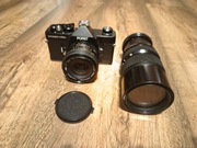 Aparat Porst Compact Reflex plus  obiektywy 28 mm oraz 150 mm