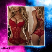 B65/Damskie gorące erotyczne seksowne body z dekoltem bielizna