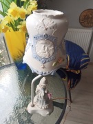 Przepiękna porcelanowa lampka nocna