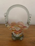 Koszyk szklany kolorowy