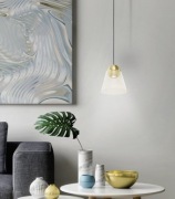 Lampa EGLO cerasella wisząca złoto miedź szczotkowana
