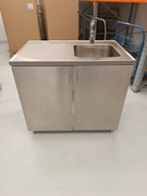 Zlew Gastronomiczny 1 Komorowy Z Drzwiami i armaturą 100/65/90