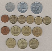 Litwa 1, 2, 5, 10, 20 centów centu na sztuki patrz opis