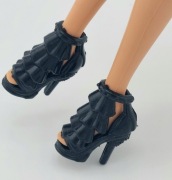 Buty dla lalki Barbie standard, niskich, wysokich, Curvy czarne