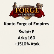 Konto Forge of Empires – Świat E – Arka 160 – +1510% Atak – 10 światów
