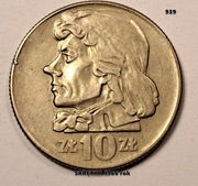10 zł Kościuszko z 1966 roku destrukt ,, skrętka" rzadka moneta nr. 939