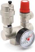 Reduktor Ciśnienia Wody z Manometrem DN25 (1") 3 Bar 3/4 1/2 Kotła