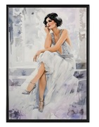 Plakat 50x70cm - abstrakcja, kobieta, obraz ,pastele