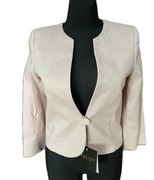 Marynarka Prosty żakiet chanelka 646 Róż Rękaw 3/4 Bawełna 44 XXL