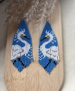 Kolczyki z japońskich koralików.