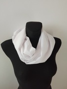 Apaszka komin biały szyfon 