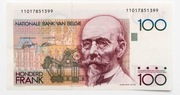 Banknot 100 franków Belgia 1982 P.142  Stan 2