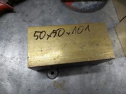 Pręt kwadratowy mosiężny 50x50x101 mm
