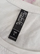 T-shirt biały z wzorem Reserved L