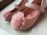 Eleganckie baleriny pudrowy róż  dziewczynka rozmiar 29
